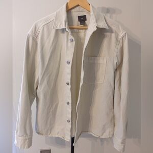 H&M White Jeans Men's Jacket